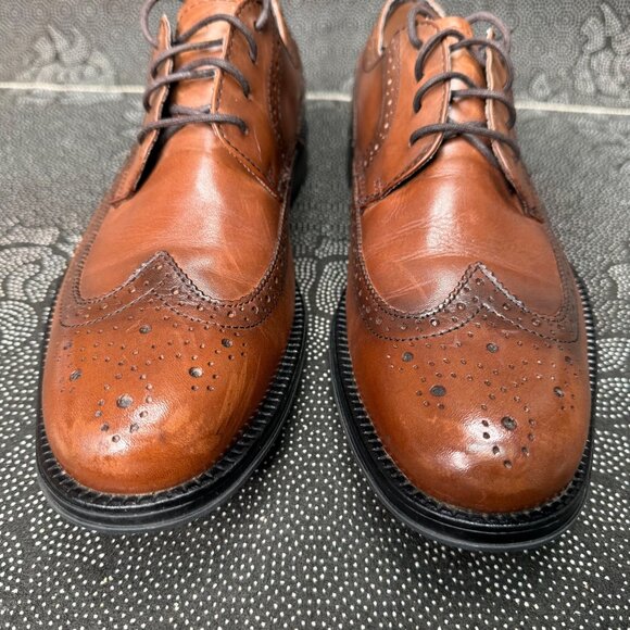 Men\'s Dockers Wycliff lace up wingtip dress oxford shoes tan, brown casual main image 6